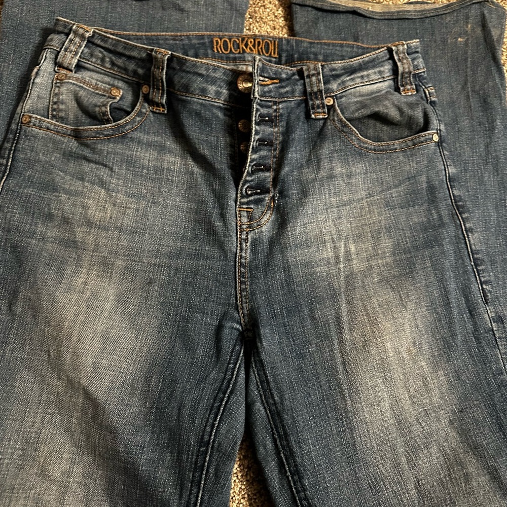 Rock N Roll cowgirl Trouser jeans button fly